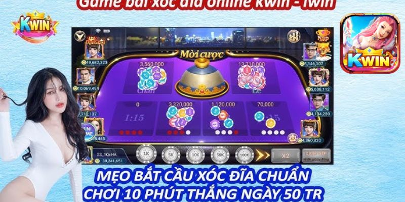 chơi game xóc đĩa đổi thưởng Kwin68 tỷ lệ thắng lớn