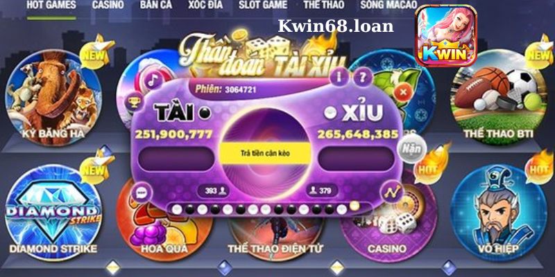 thể loại cá cược Game Tài xỉu Kwin68 thường gặp